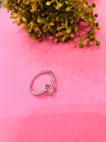 925 Silver Stone Drop Ring
